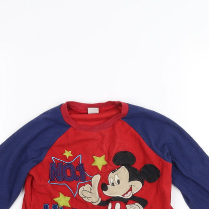 Close-up detail of Disney Baby Red jumper, size 18-24, Months - Disney