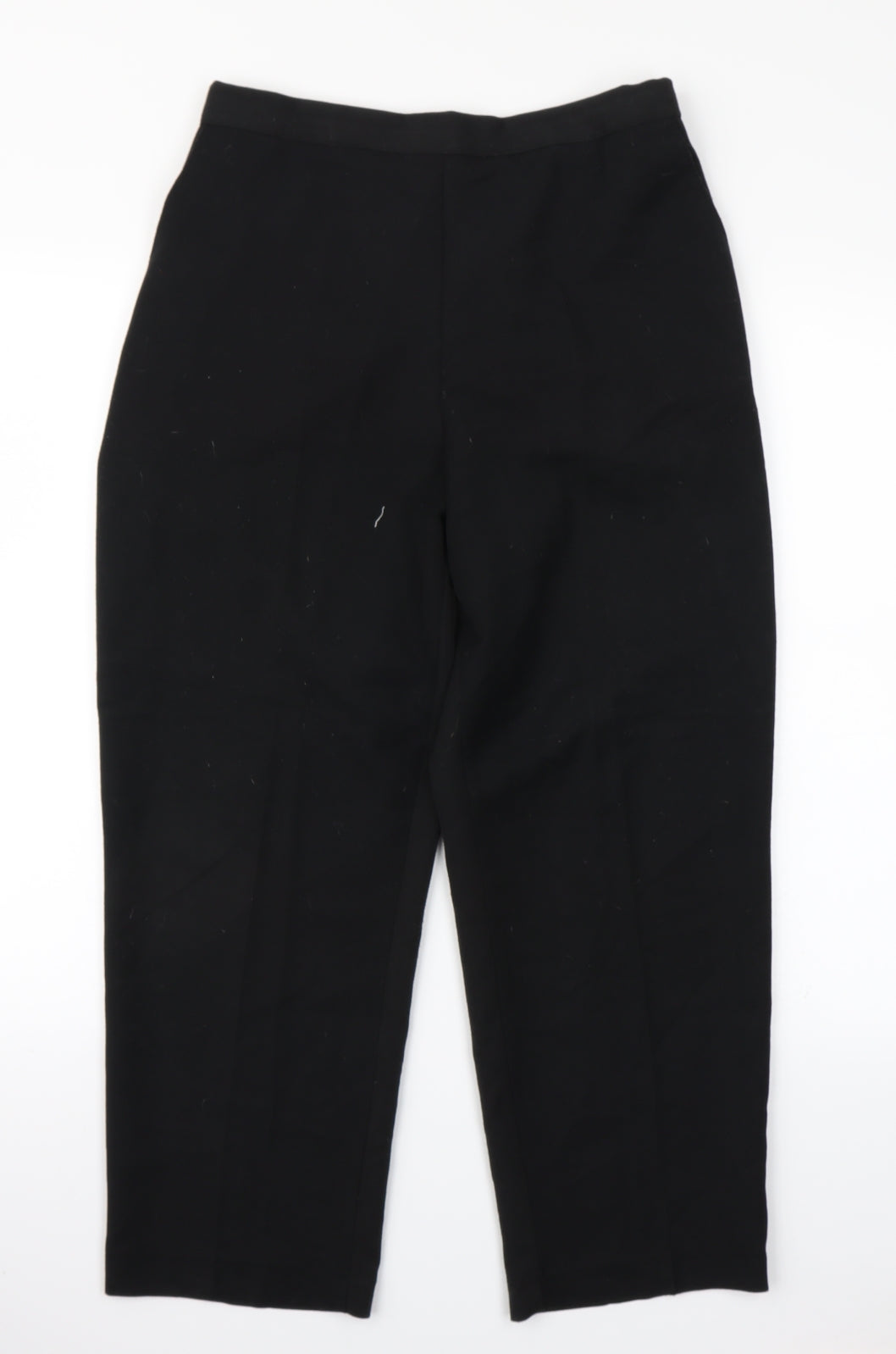 Preworn Womens Black   Trousers  Size 16 L25 in
