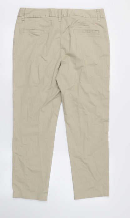 Back view of Papaya women’s brown sweatpants, size UK 12, 26-inch leg