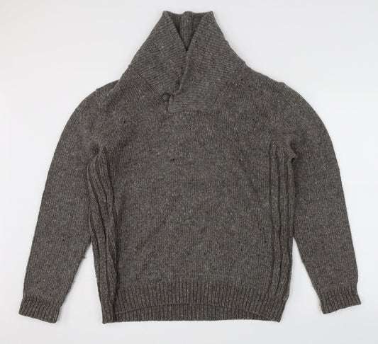 Maine Mens Grey   Pullover Jumper Size M