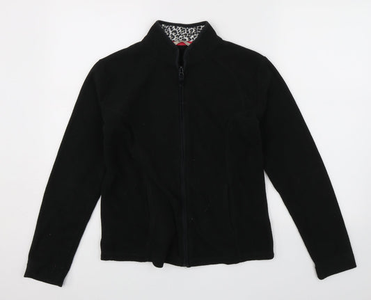 TU Womens Black   Full Zip Jumper Size 8
