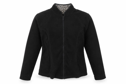 Tu Womens Black   Full Zip Jumper Size 8