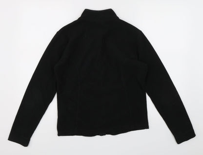 Tu Womens Black   Full Zip Jumper Size 8