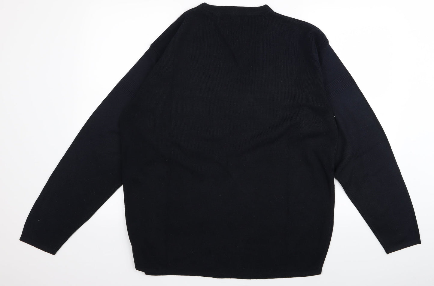 matinee Womens Black  Rayon Pullover Jumper Size L