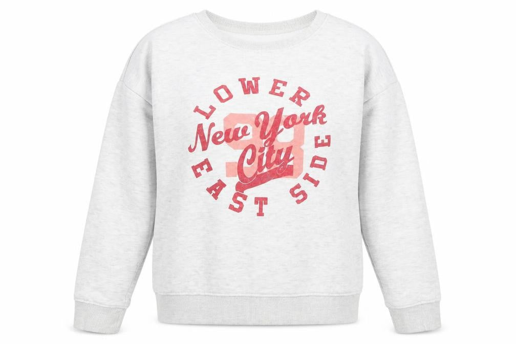 New Look Girls Grey  Rayon Pullover Jumper Size 12 Years  - new york