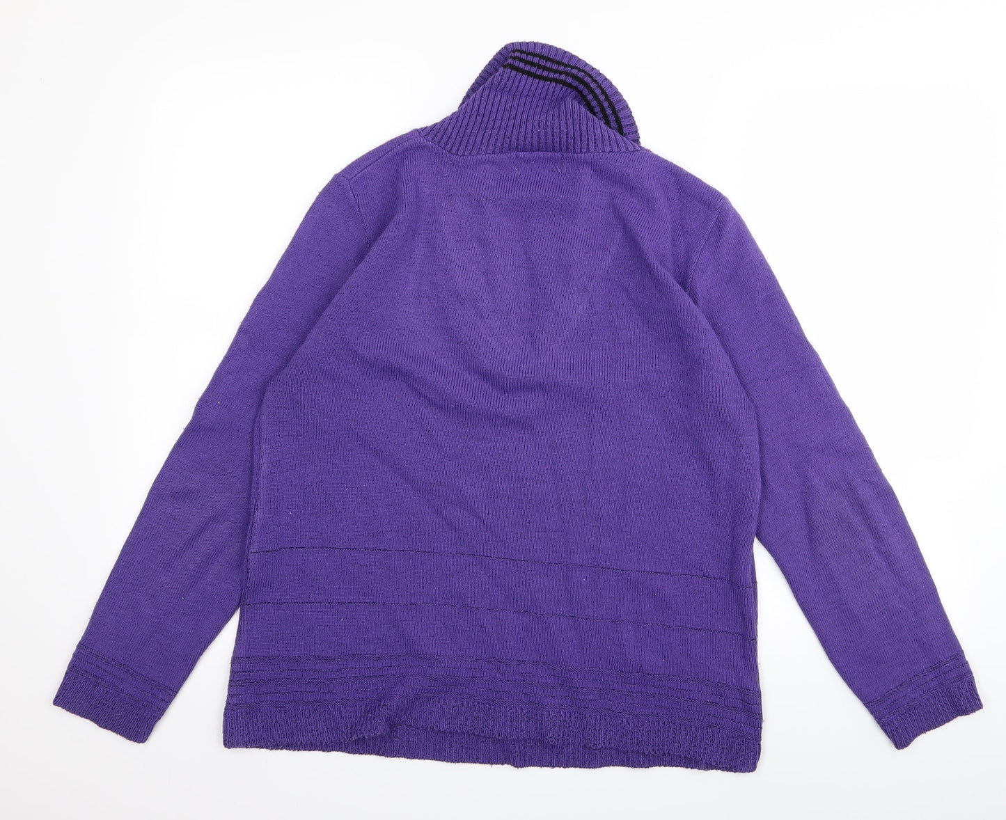 CHIC Womens Purple   Cardigan Jumper Size L