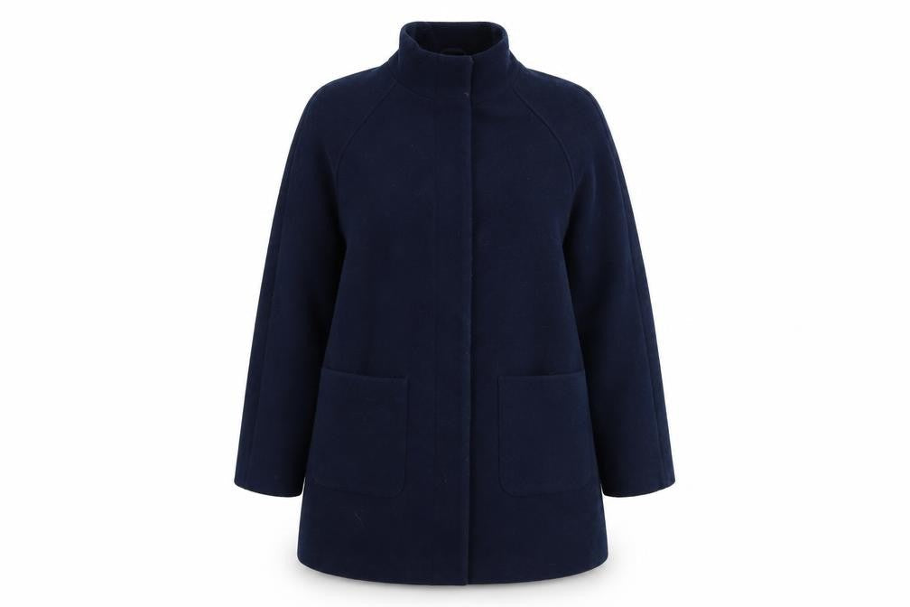 m&s Womens Blue   Overcoat Jacket Size 14
