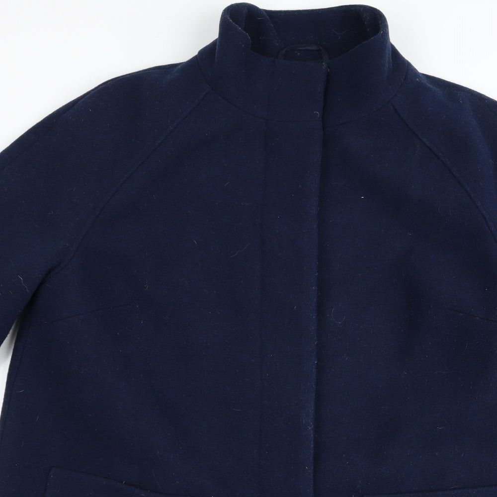 m&s Womens Blue   Overcoat Jacket Size 14