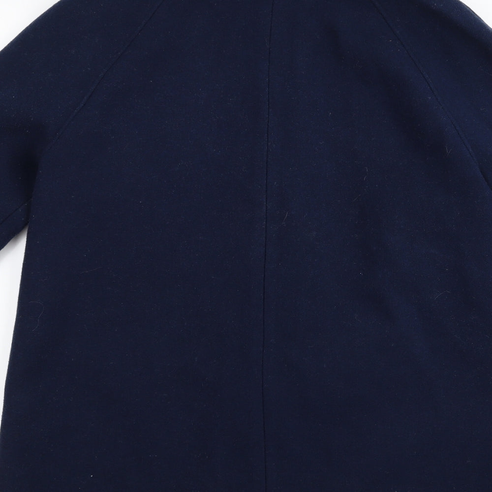 m&s Womens Blue   Overcoat Jacket Size 14