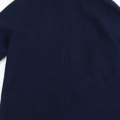 Marks & Spencer Womens Blue   Overcoat Jacket Size 14