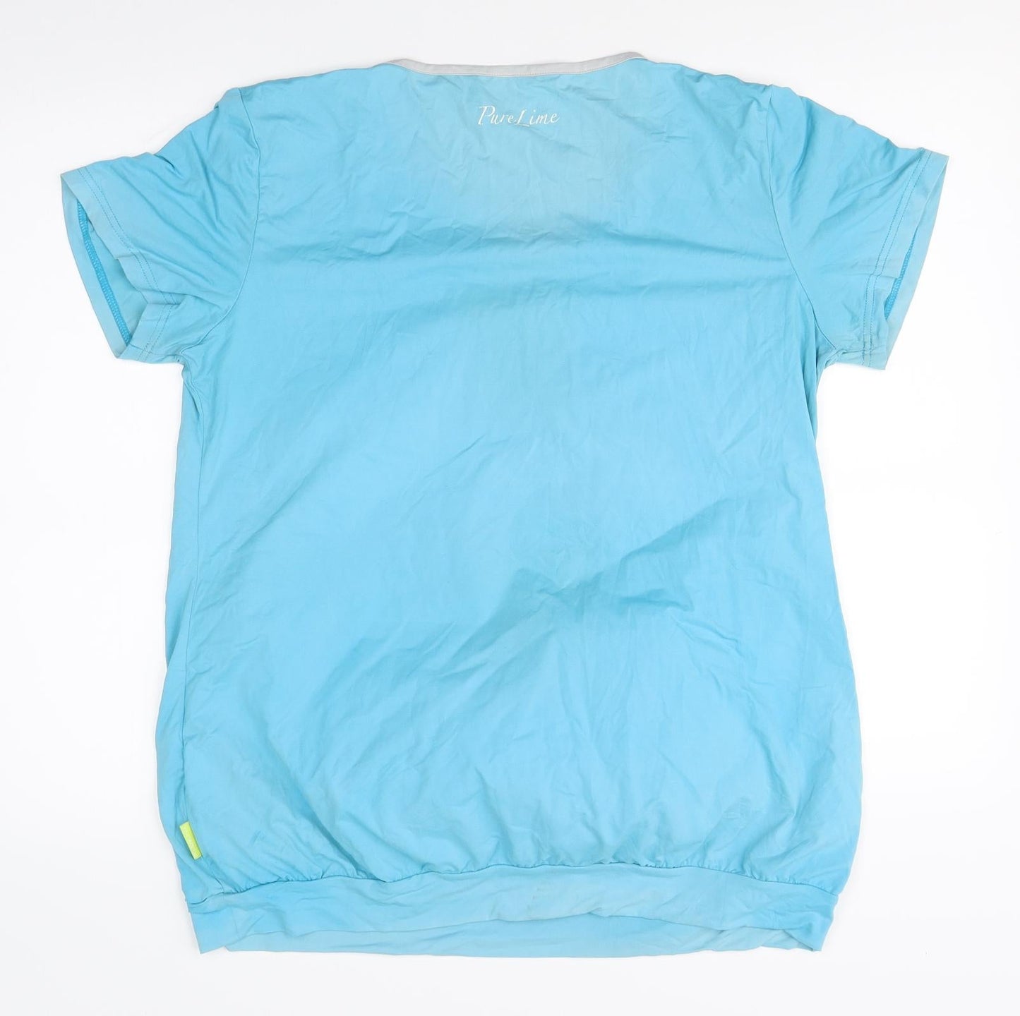 pure lime Womens Blue   Basic T-Shirt Size 20