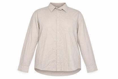 mansize Womens Beige   Basic Button-Up Size 18