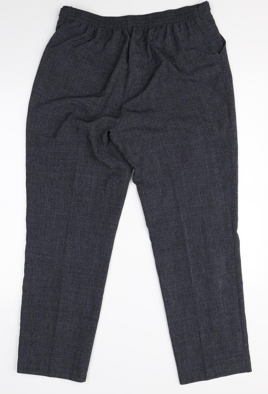 M&S Womens Grey   Dress Pants Trousers Size 14 L27 in