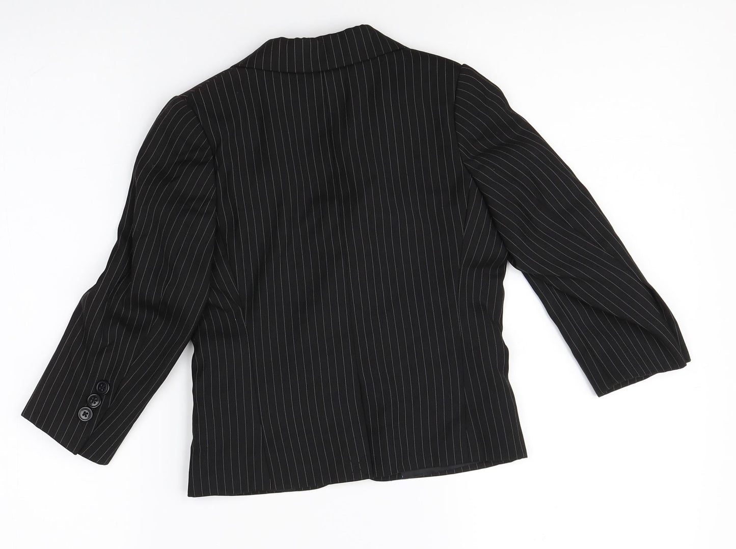 suited and booted Boys Black Striped  Jacket Blazer Size 2 Years