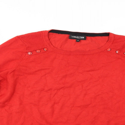 Debenhams Womens Red   Pullover Jumper Size 14