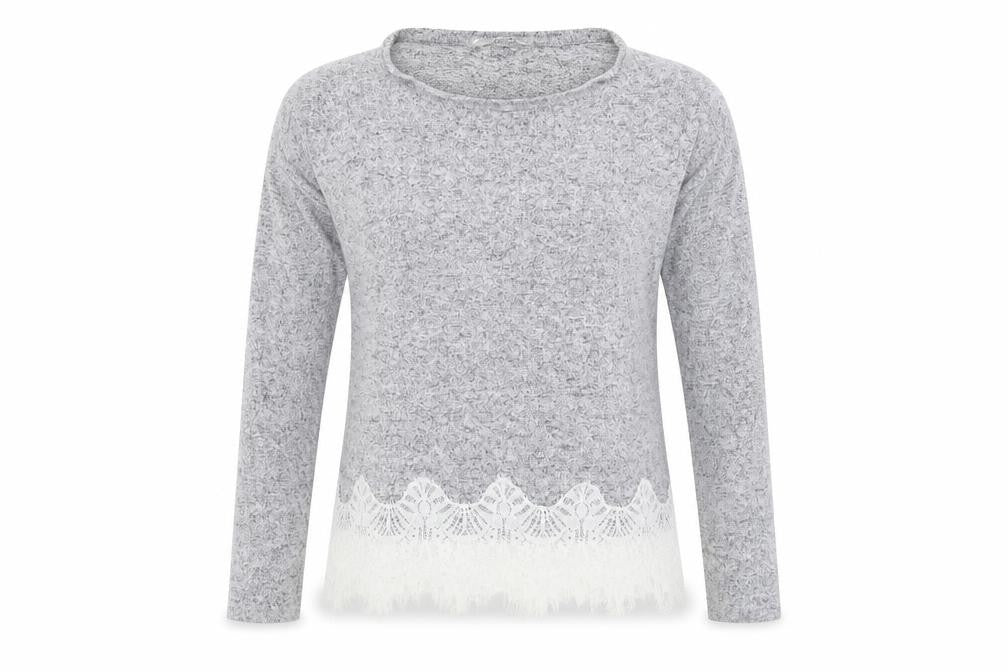 George Womens Grey   Pullover Jumper Size 10  - Lace