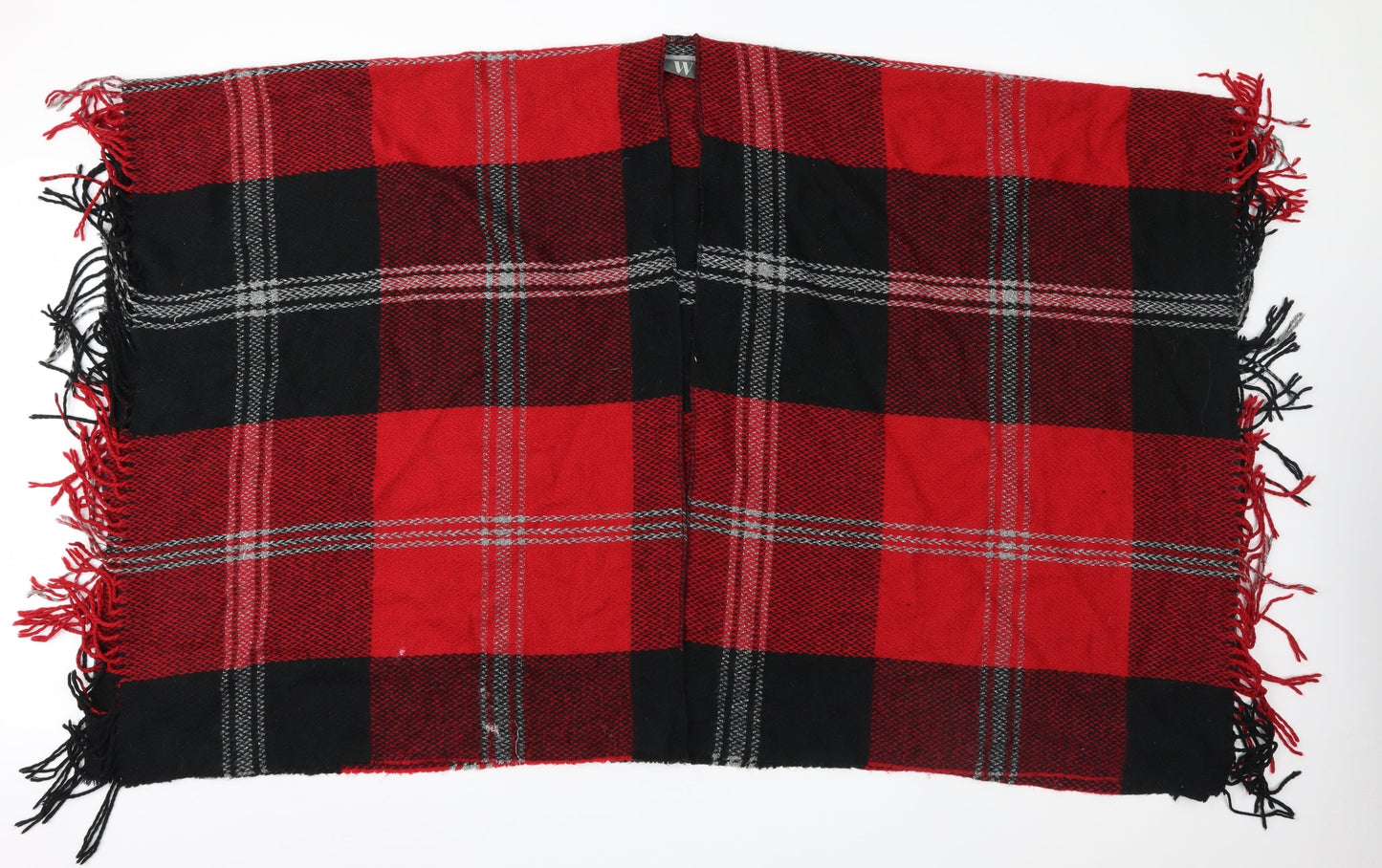 W Collection  Red Check Fleece  Shawl/Wrap