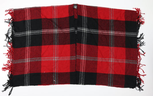 W Collection  Red Check Fleece  Shawl/Wrap