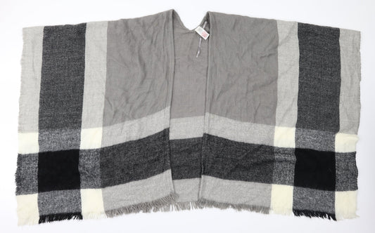 F&F  Grey Check Knit  Shawl/Wrap