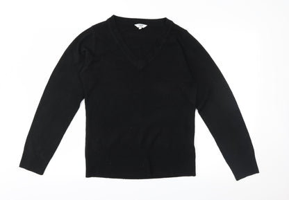 Happit Womens Black  Knit Pullover Jumper Size 14