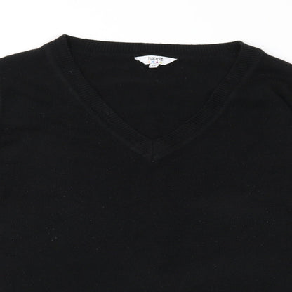 Happit Womens Black  Knit Pullover Jumper Size 14