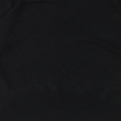 Happit Womens Black  Knit Pullover Jumper Size 14