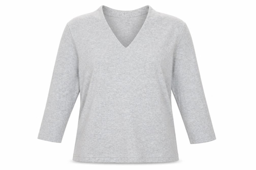 Viz a Viz Womens Grey  Jersey Pullover Sweatshirt Size 14
