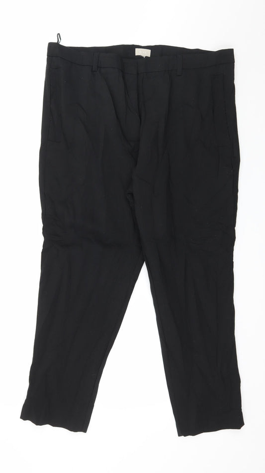 Kley Womens Black   Trousers  Size 18 L28 in