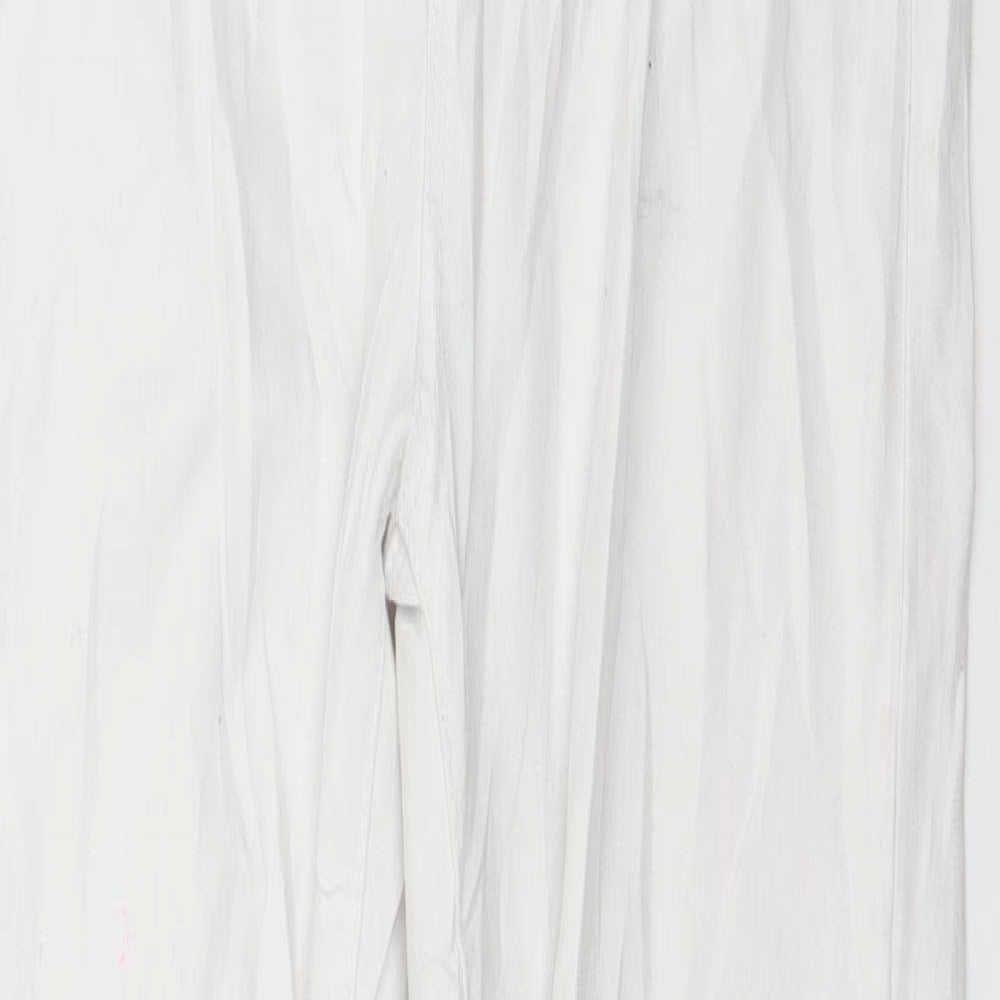 Denim Club Womens White  Denim Skinny Jeans Size 10 L28 in