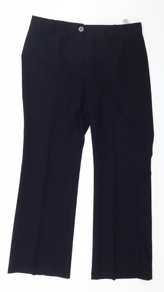 Marks and Spencer Womens Blue   Trousers  Size 14 L30 in