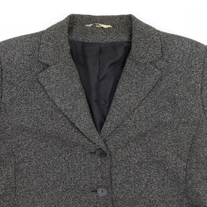 Klass Womens Green Polka Dot  Jacket Blazer Size 16