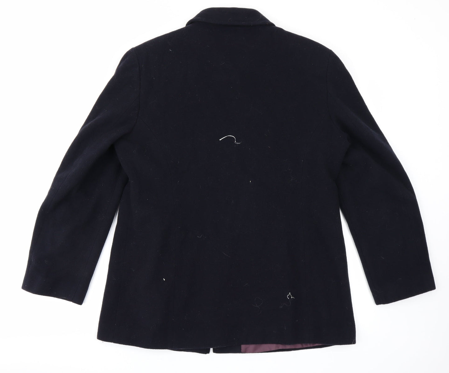 Perrie Womens Black   Overcoat Coat Size 14