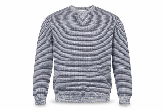 Lakeland Mens Blue Striped  Pullover Jumper Size L