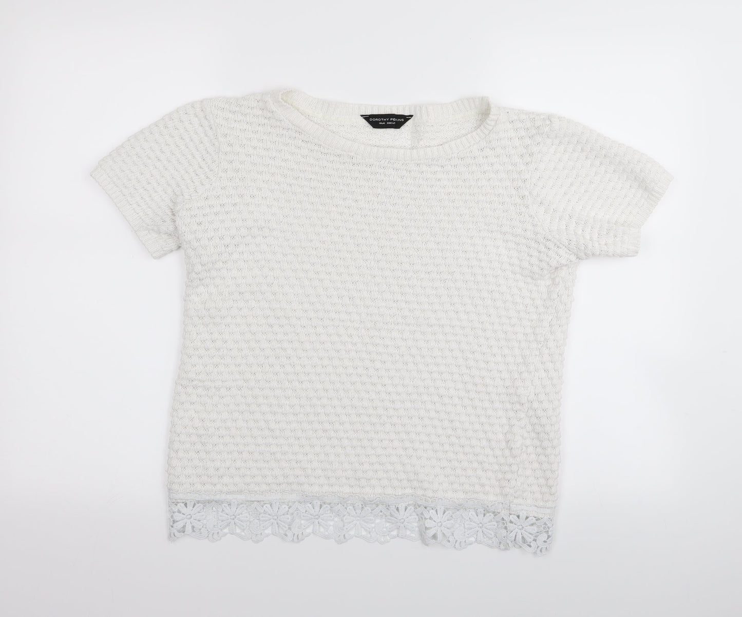 Dorothy Perkins Womens White   Pullover Jumper Size 10