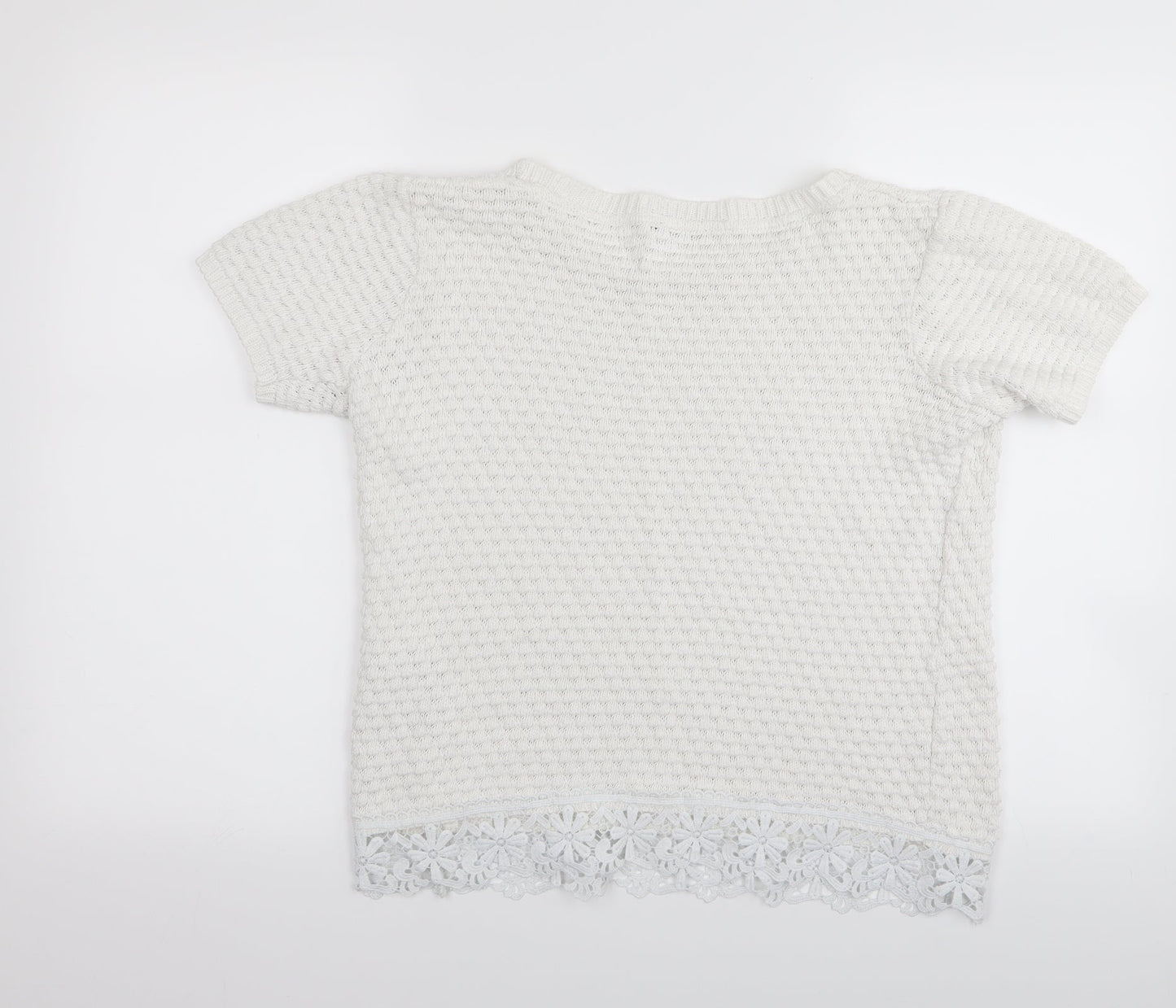 Dorothy Perkins Womens White   Pullover Jumper Size 10