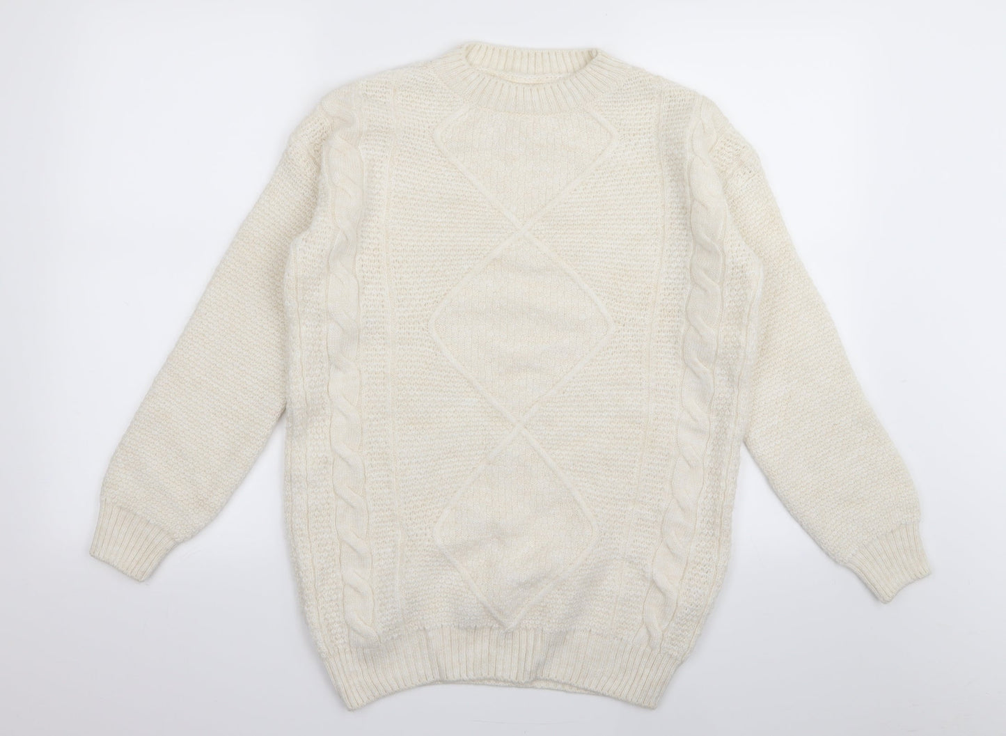 Asda George Womens White   Pullover Jumper Size 4  - size 4-6