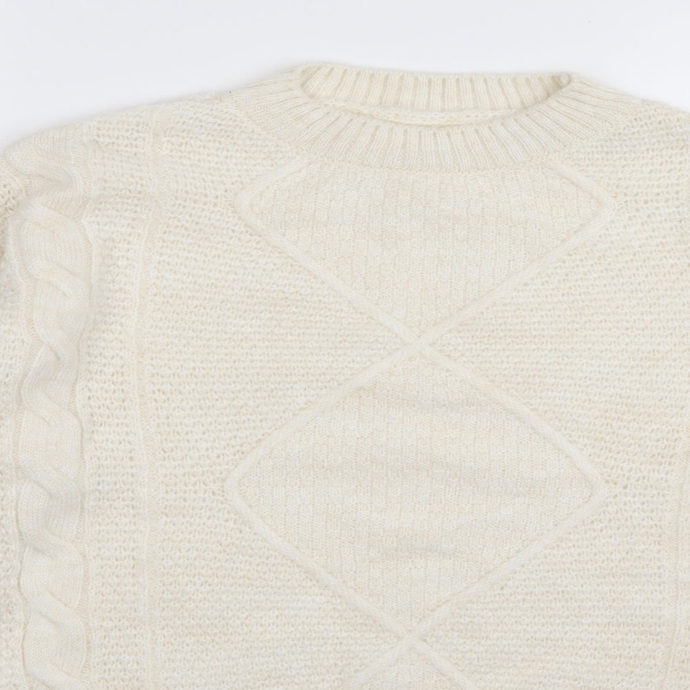 Asda George Womens White   Pullover Jumper Size 4  - size 4-6
