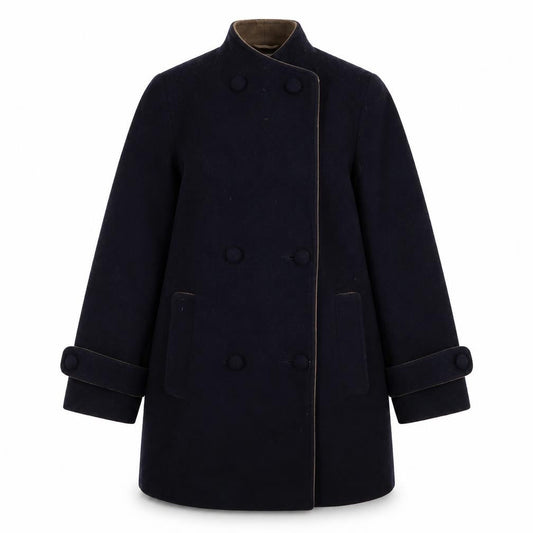 EWM Womens Blue   Overcoat Coat Size 10