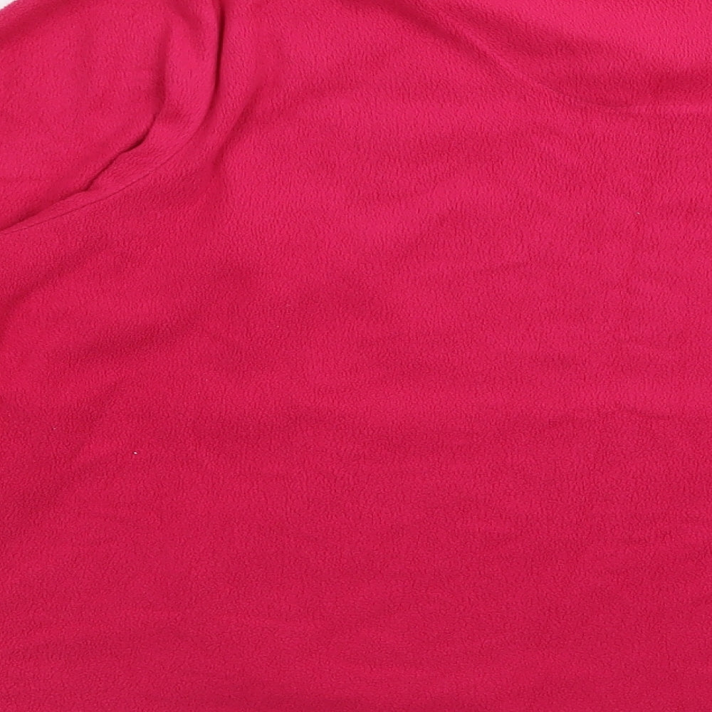Indigo Womens Pink Solid  Top Pyjama Top Size 14