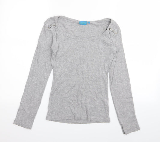 koopol Womens Grey   Basic T-Shirt Size 12