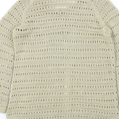 Marks & Spencer Womens Beige   Cardigan Jumper Size M
