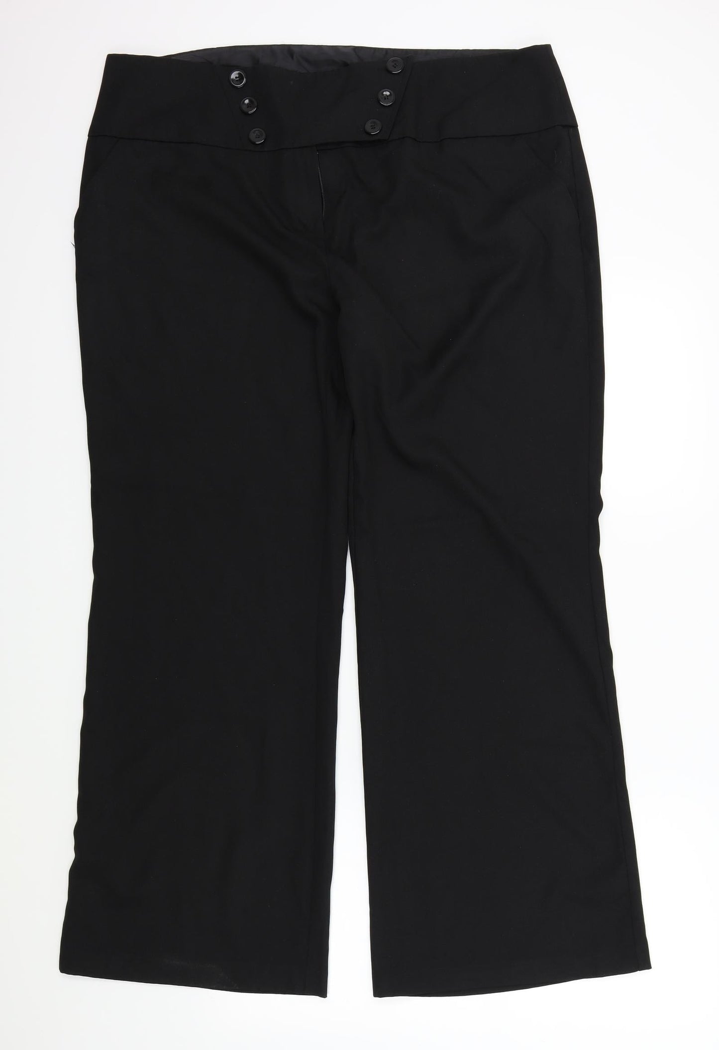 Preworn Womens Black   Trousers  Size 20 in L20 in