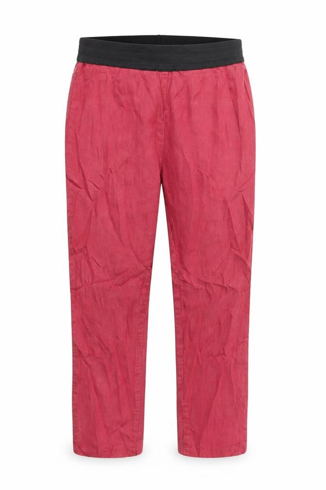 Marks & Spencer Womens Red   Capri Trousers Size 8 L27 in - Stretch waistband