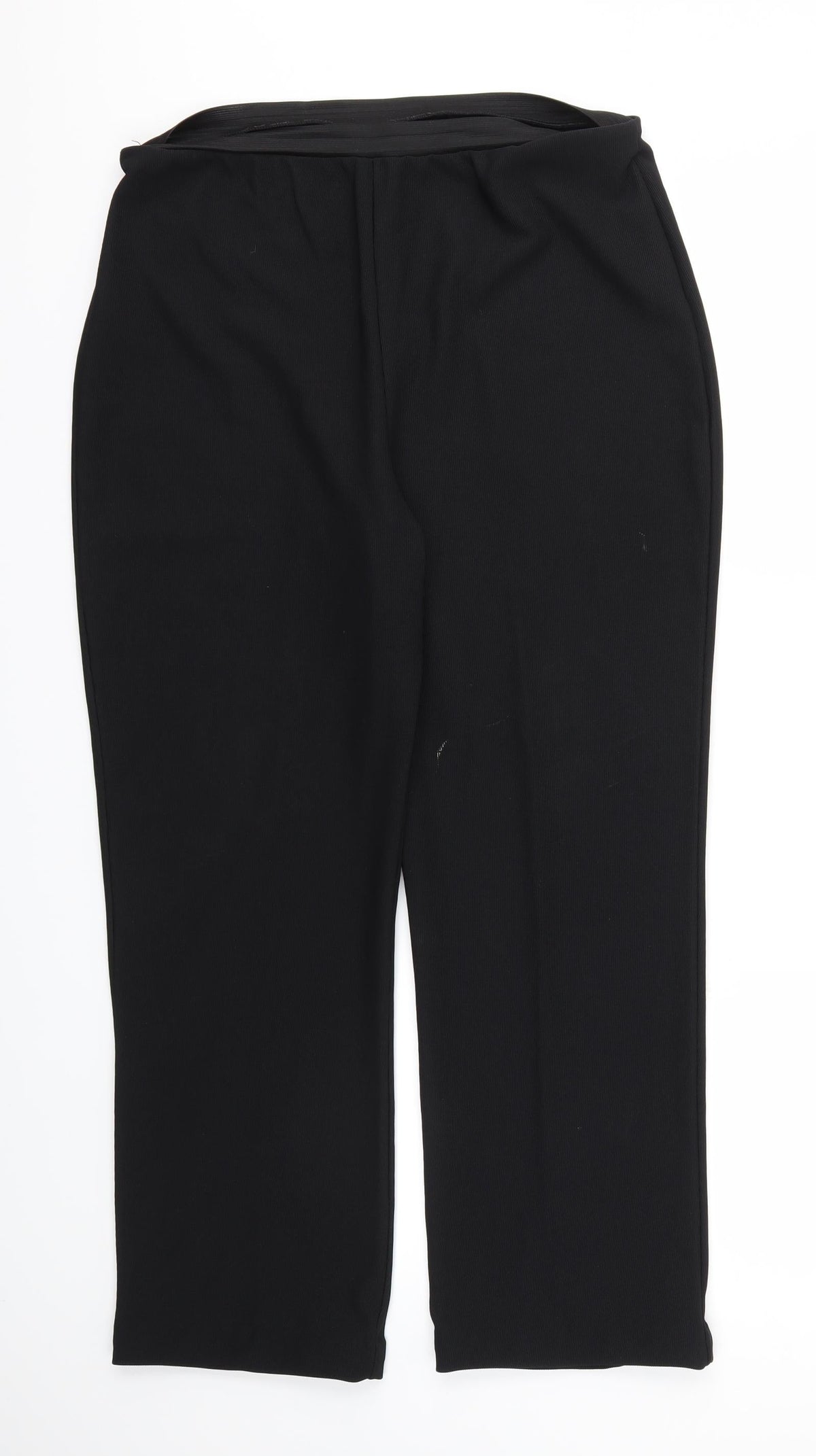 Preworn Womens Black   Trousers  Size XL L26 in - Stretch waistband