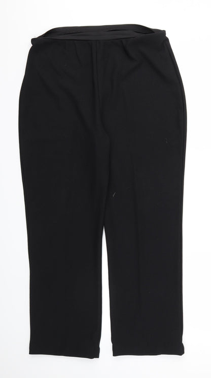 Preworn Womens Black   Trousers  Size XL L26 in - Stretch waistband