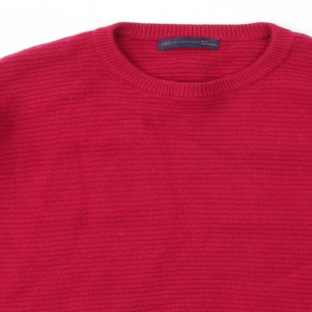 M&S Womens Pink   Pullover Jumper Size S