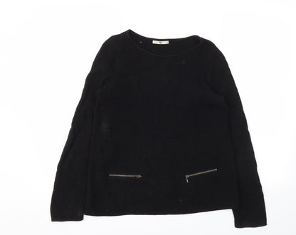 Tu Womens Black   Pullover Jumper Size 8