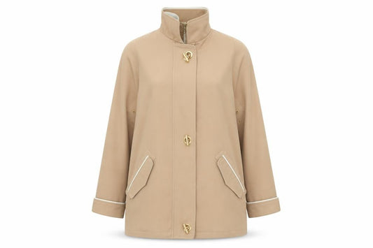 David Barry  Womens Beige   Jacket Coat Size 14