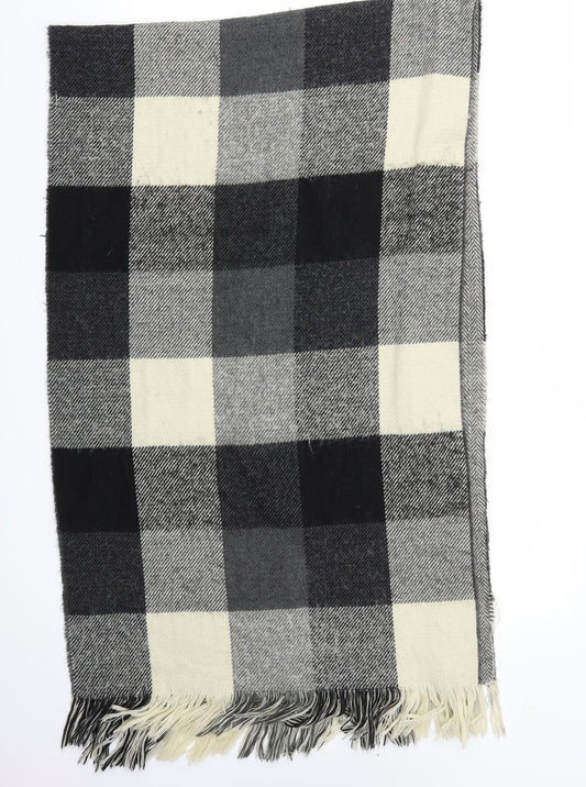 Preworn Womens Black Check   Scarf