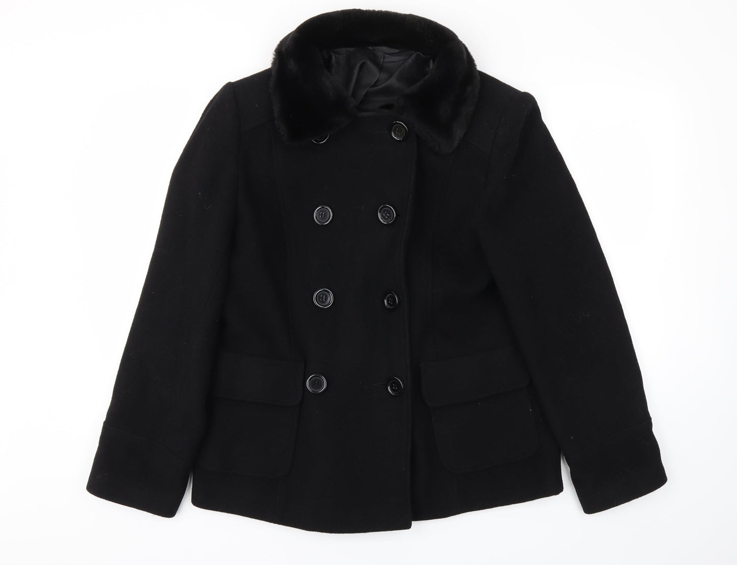 BHS Womens Black   Jacket Coat Size 14